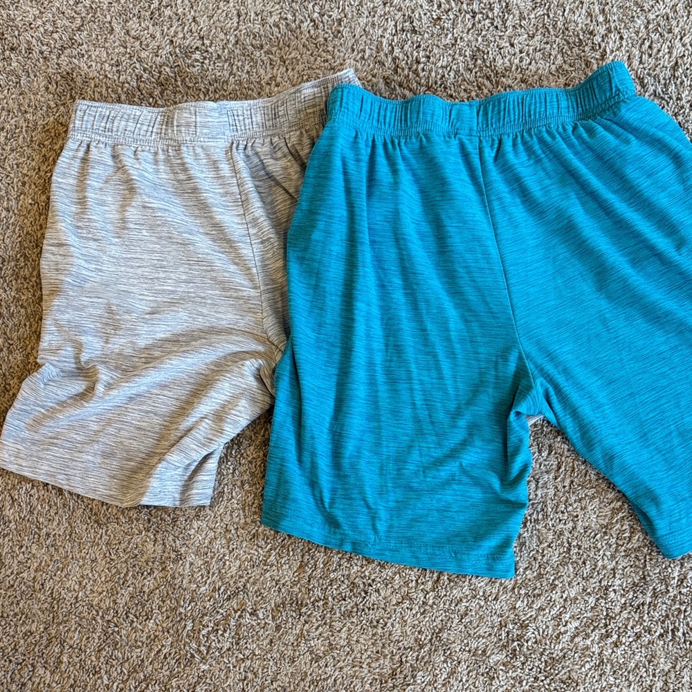 Old Navy size 10-12 athletic Kids Shorts in Teal and Gray - Picture 2 of 4